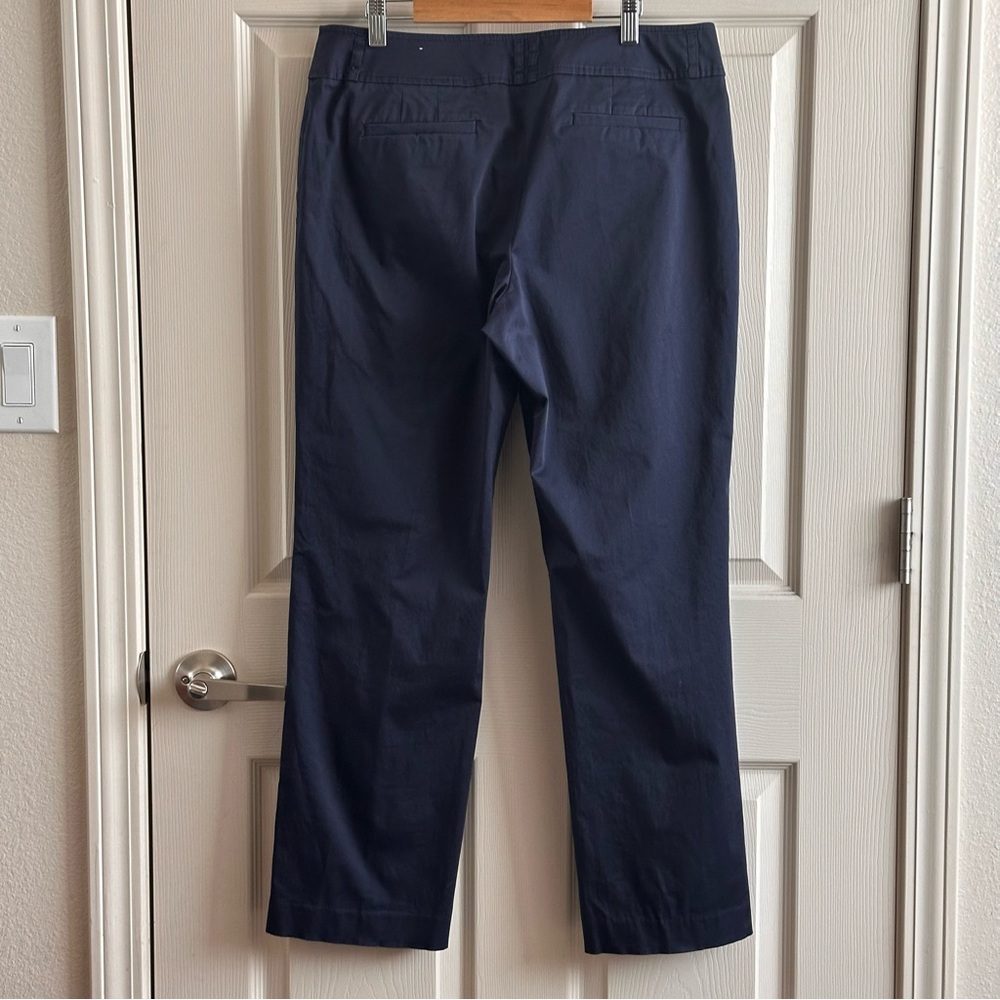 LOFT Navy Blue Marisa Ankle Pants Women’s Size 10 Petite - Picture 2 of 6